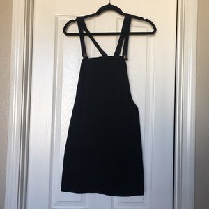 Xhilaration | Black Velvet Overall Dress